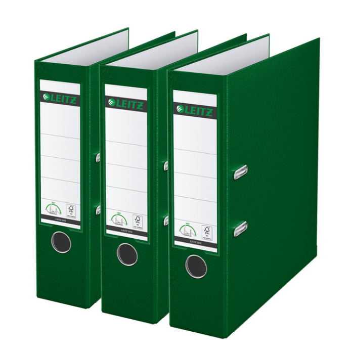Ordner Leitz 180° 1010 A4 80 mm 3 stuks groen