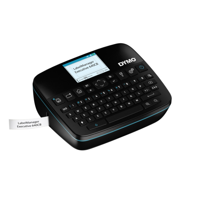 Labelprinter Dymo LabelManager Executive 640CB draagbaar qwerty 24mm zwart in koffer