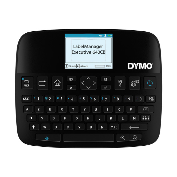 Labelprinter Dymo LabelManager Executive 640CB draagbaar azerty 24mm zwart