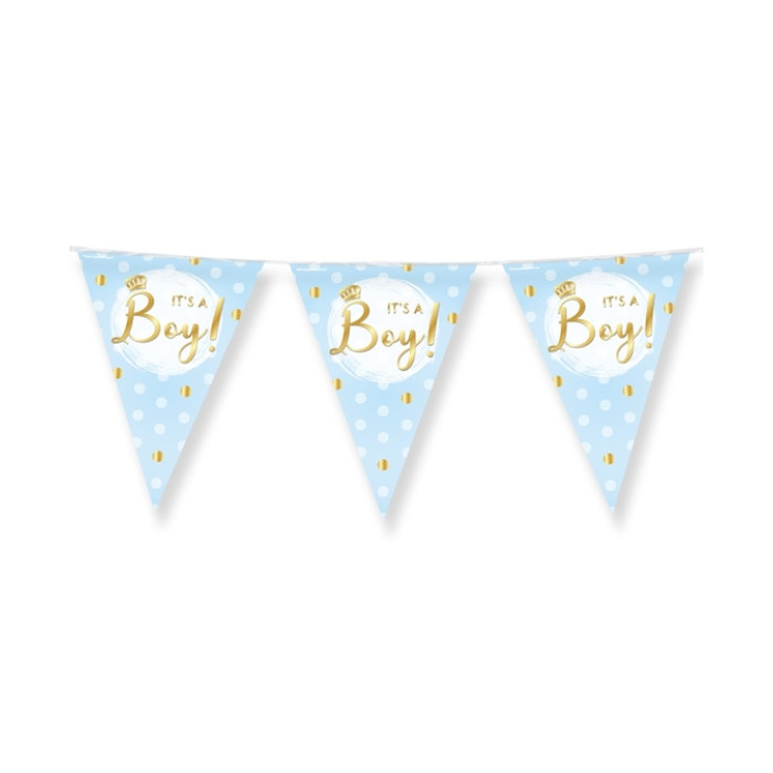 Party Flags foil It's a boy!