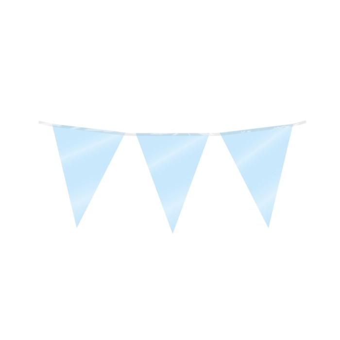 Party Flag Foil Baby Blue
