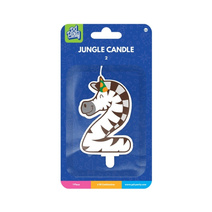 Jungle candle 2 Zebra