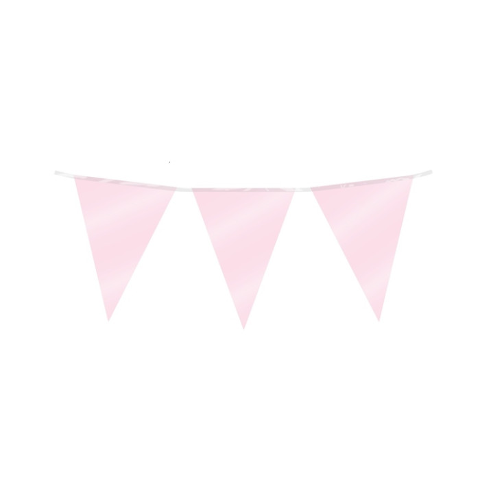 Party Flag Foil Baby Pink
