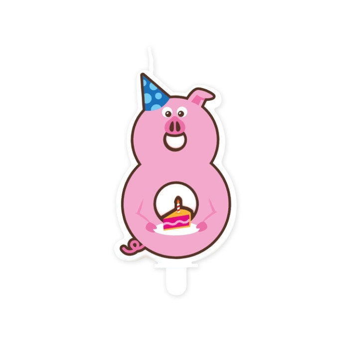 Jungle candle 8 Pig