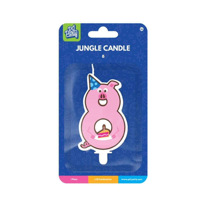 Jungle candle 8 Pig