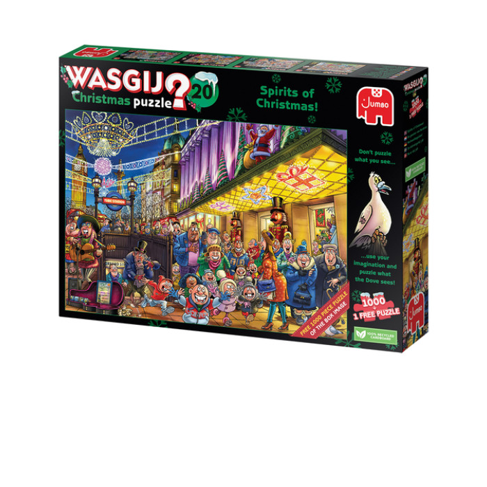 Puzzel Wasgij Christmas 20 - De Geesten van de Kermis! 2x1000st (1 puzzle for free)