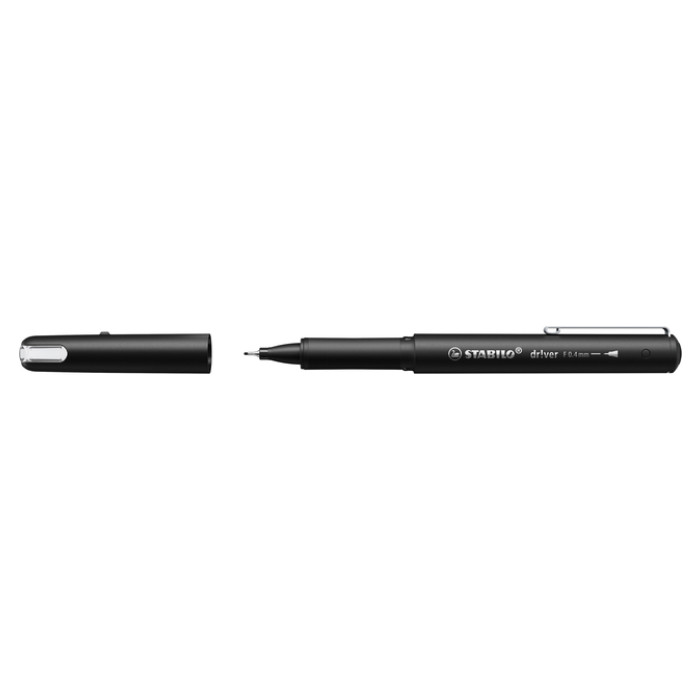 Fineliner STABILO dr!ver fijn zwart