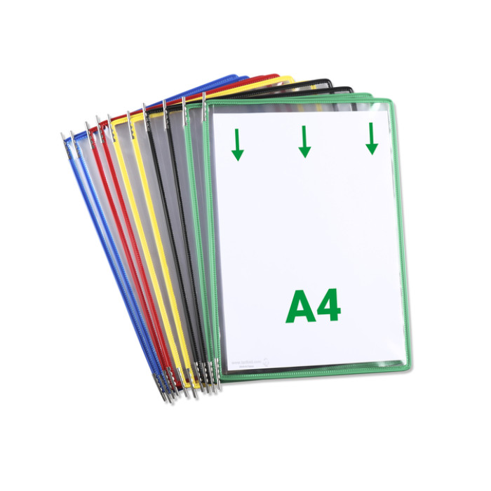 Zichtpaneel Tarifold A4 verticaal assorti 10 stuks