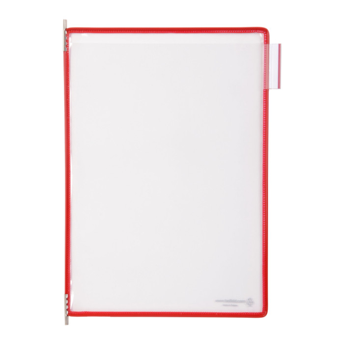 Zichtpaneel Tarifold A4 verticaal rood 10 stuks