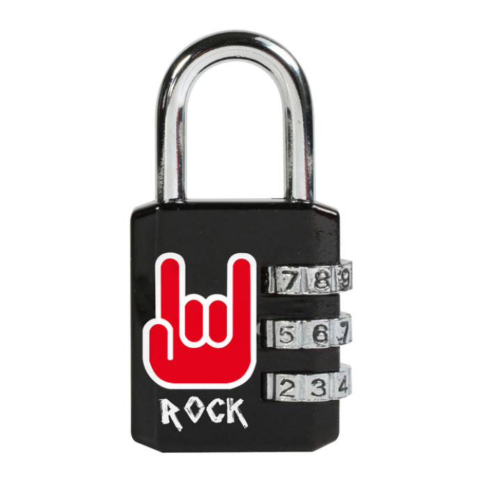 Hangslot Masterlock 3-cijfer combinatie 30mm rock patroon