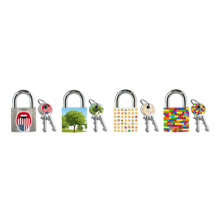 Hangslot Masterlock 30mm 4 patronen assorti