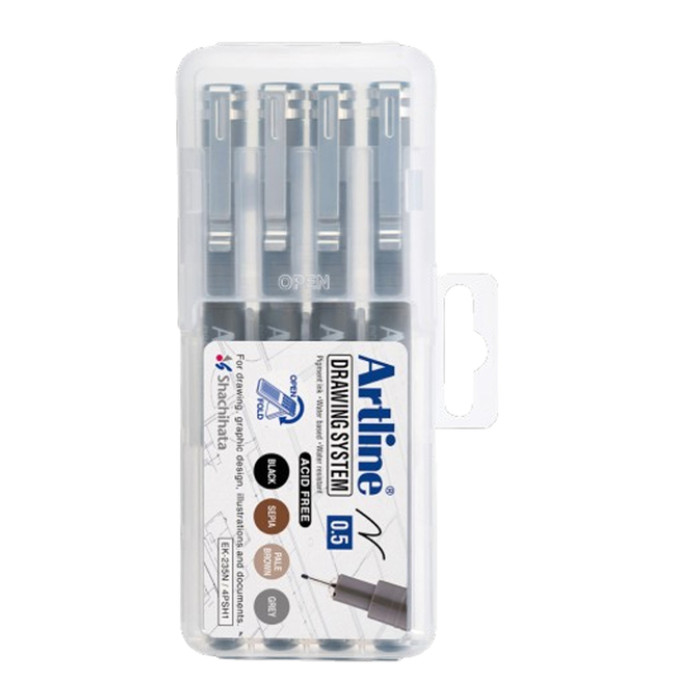 Fineliner Artline technisch 0.5mm assorti
