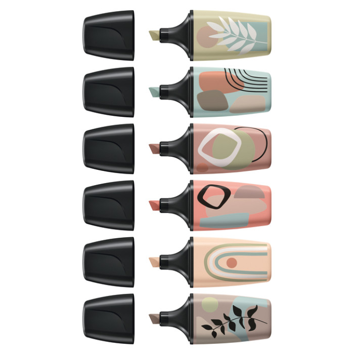 Markeerstift STABILO BOSS naturevibes assorti 6 stuks