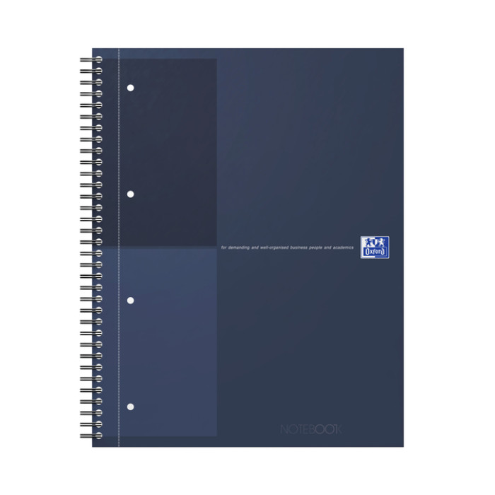 Spiraalblok Oxford International Notebook A4+ lijn blauw