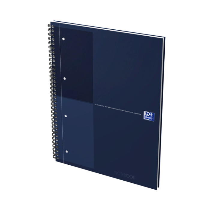 Spiraalblok Oxford International Notebook A4+ lijn blauw