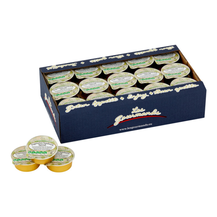 Sandwich spread Les Gourmands vega 45x25 gram cupjes