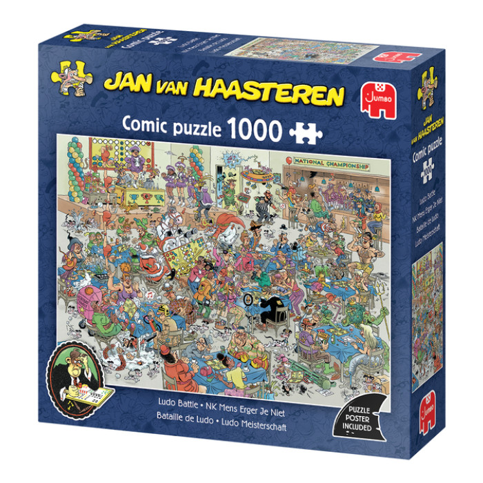 Puzzel Jan van Haasteren NK Mens Erger Je Niet 1000 stukjes
