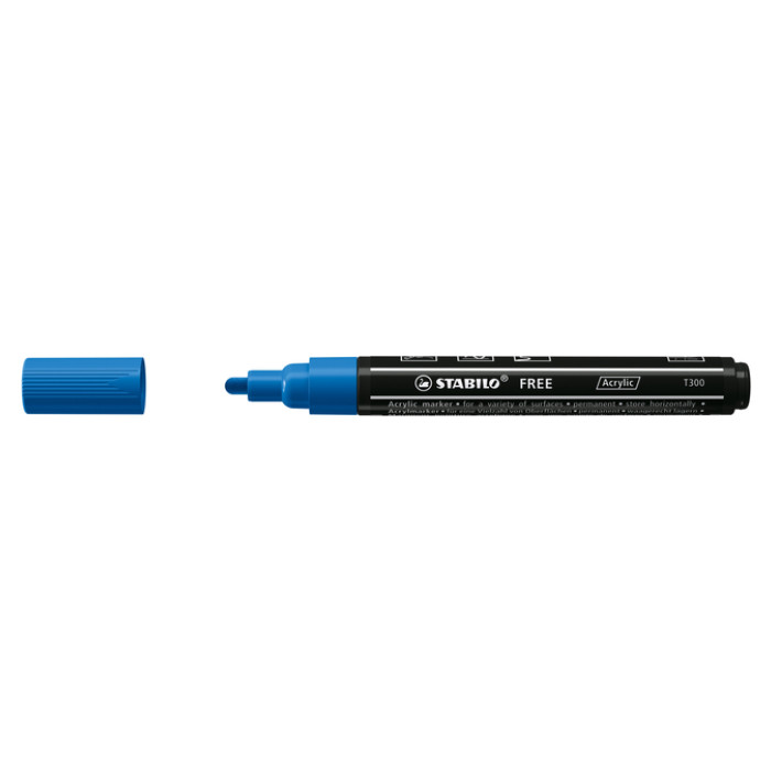 Acrylmarker STABILO  Free Acrylic T300 donkerblauw