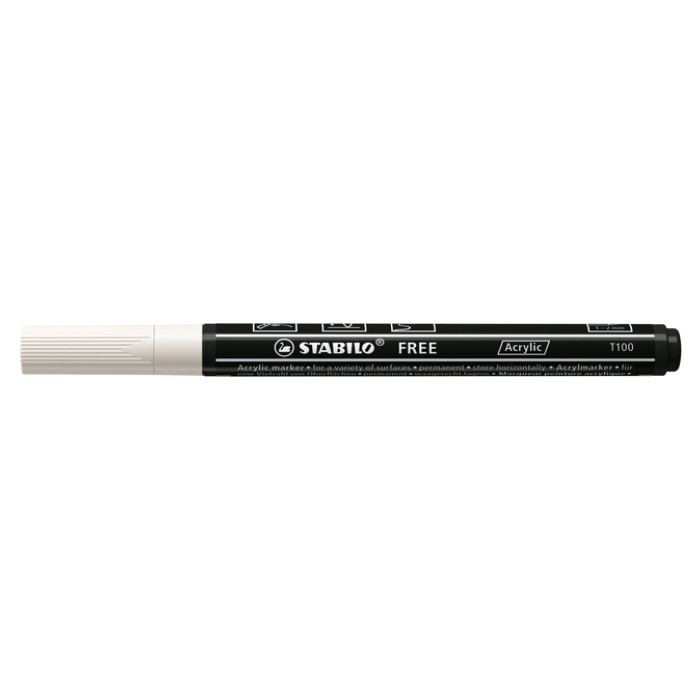 Acrylmarker STABILO  Free Acrylic T100 wit