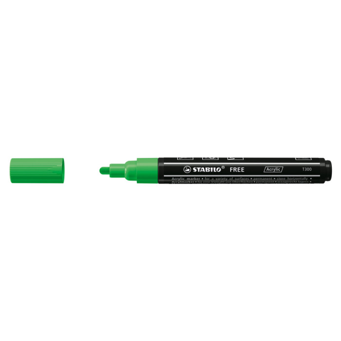 Acrylmarker STABILO  Free Acrylic T300 bladgroen