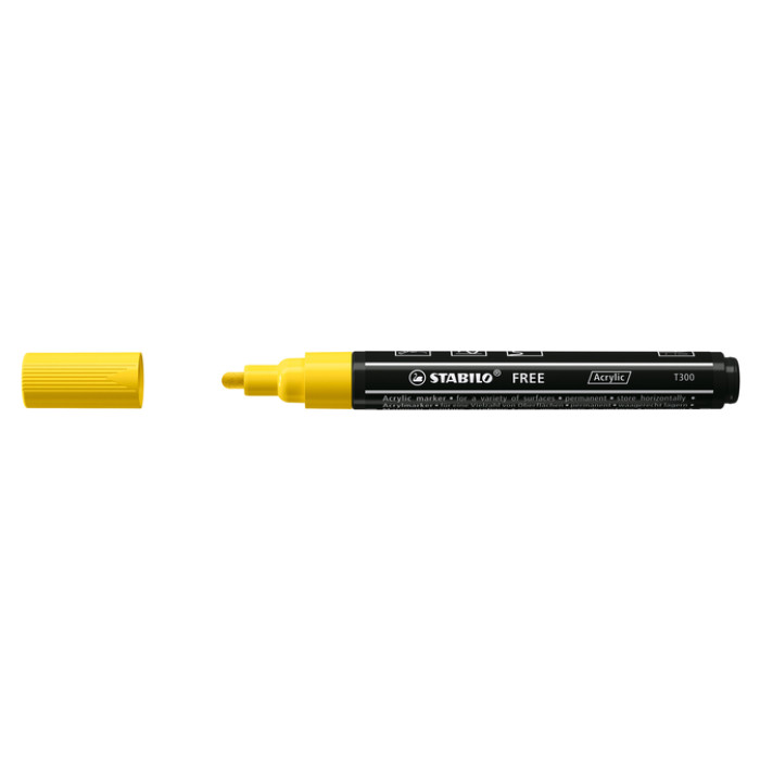 Acrylmarker STABILO  Free Acrylic T300 geel