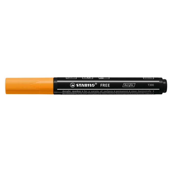 Acrylmarker STABILO  Free Acrylic T300 oranje