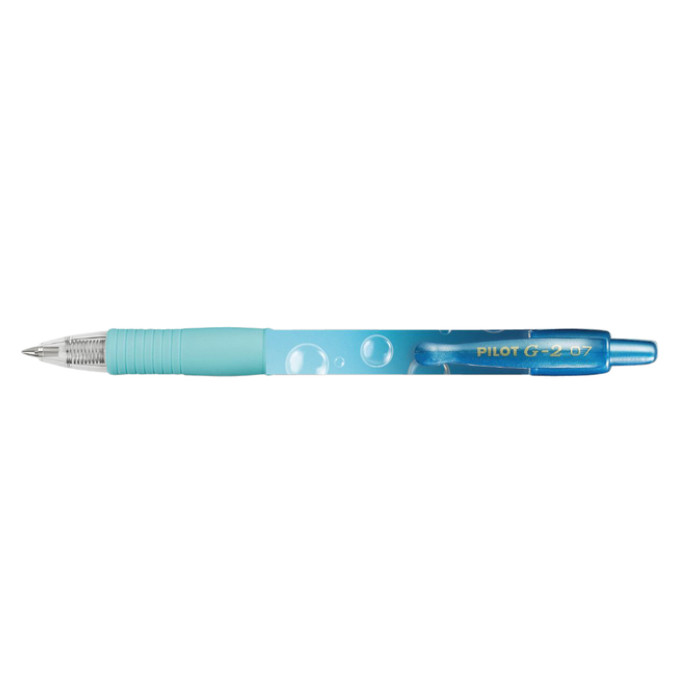 Gelschrijver PILOT G-2 Bubble blauw medium blauwschrijvend