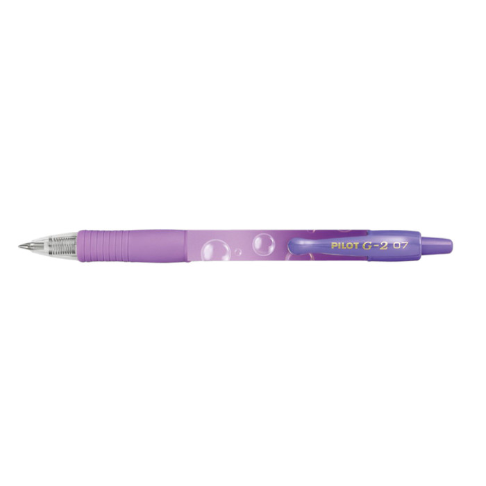 Gelschrijver PILOT G-2 Bubble violet medium blauwschrijvend