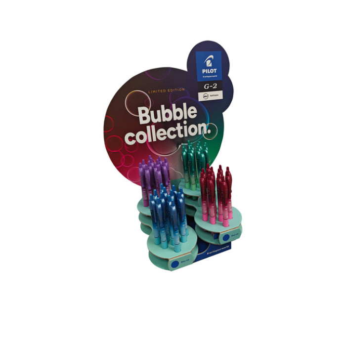 Gelschrijver PILOT G-2 Bubble assorti medium blauwschrijvend