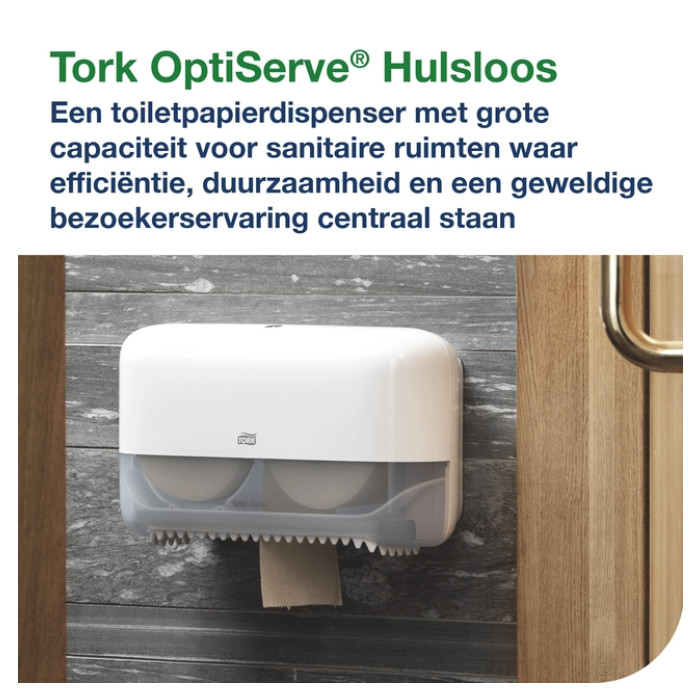 Toiletpapier Tork T7 Advanced Optiserve Coreless 2-laags 94m naturel 472640