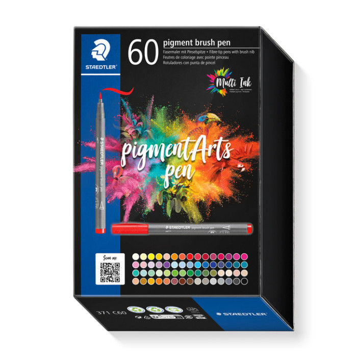 Brushpen Staedtler PigmentArts set à 60 kleuren