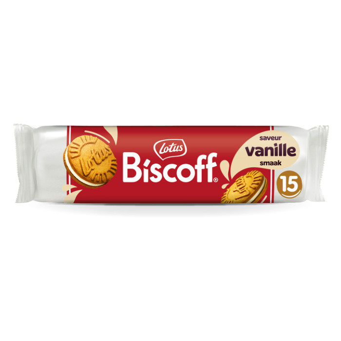 Koekjes Lotus Biscoff speculoos sandwich vanille 15 stuks