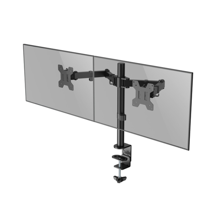 Monitorarm Quantore 2 schermen 17-27 inch zwart
