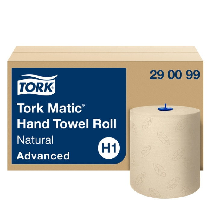 Handdoekrol Tork H1 Matic Advanced 2-laags 150m naturel 290099