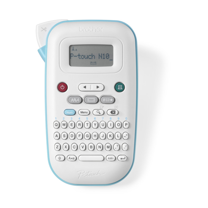 Labelprinter Brother P-touch Btag PT-N10 draagbaar qwerty 12mm wit