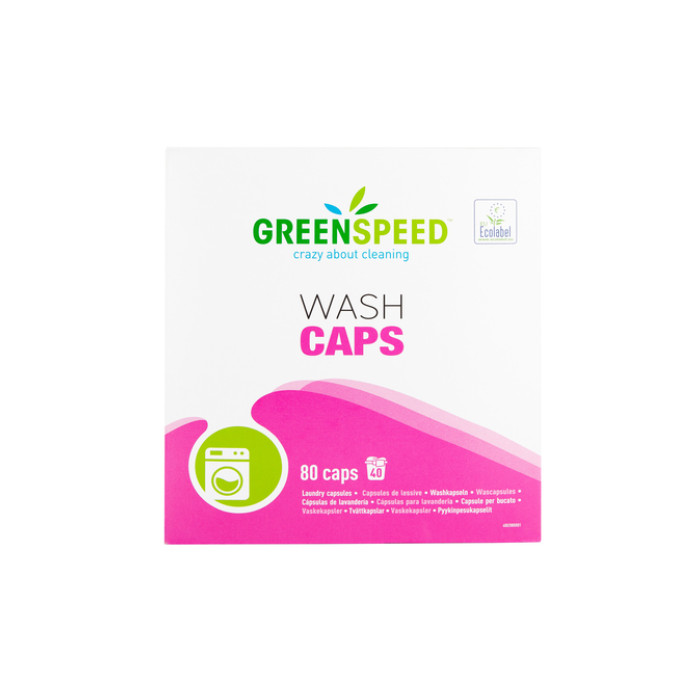 Wasmiddel Greenspeed Wash Caps universeel 80 stuks