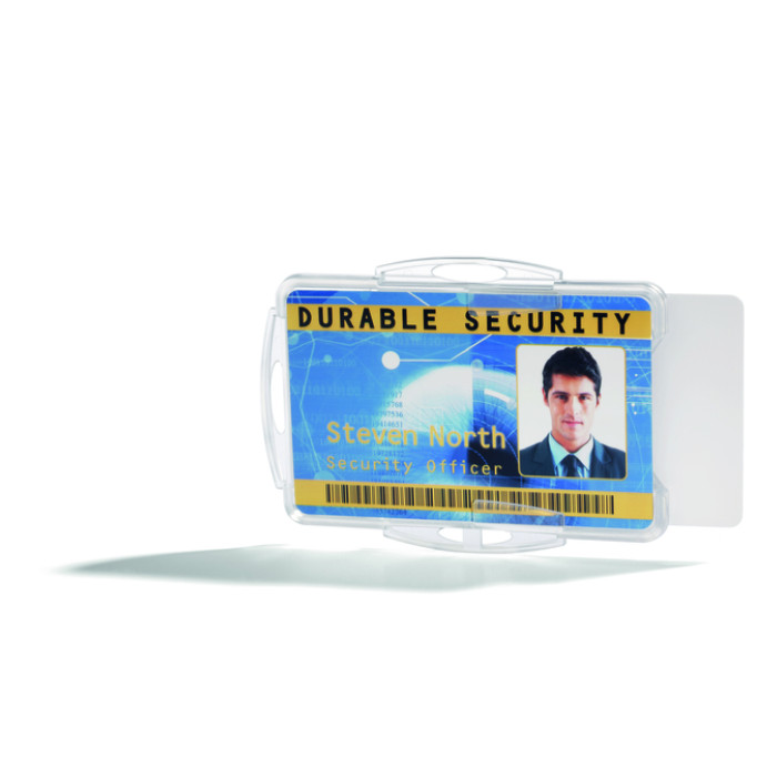 Badge Durable voor 2 kaarten 10 stuks