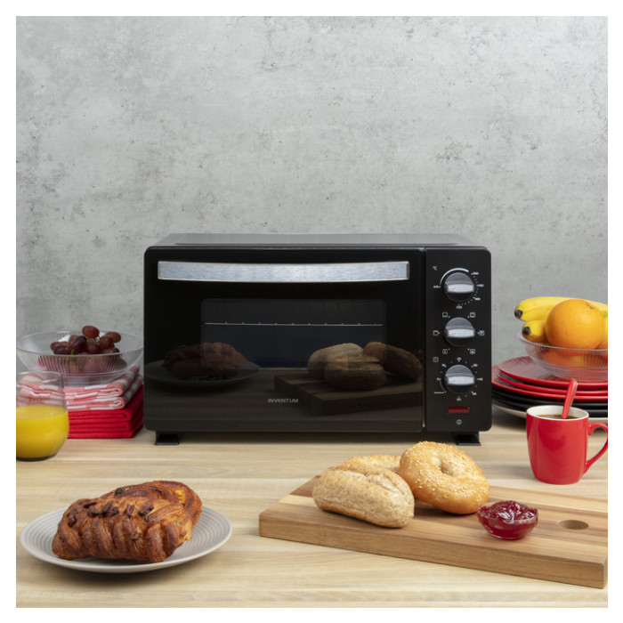 Heteluchtoven Inventum vrijstaand 20 liter zwart