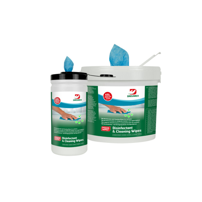Desinfectiedoekjes Dreumex Disinfectant & Cleaning bus 170 stuks blauw