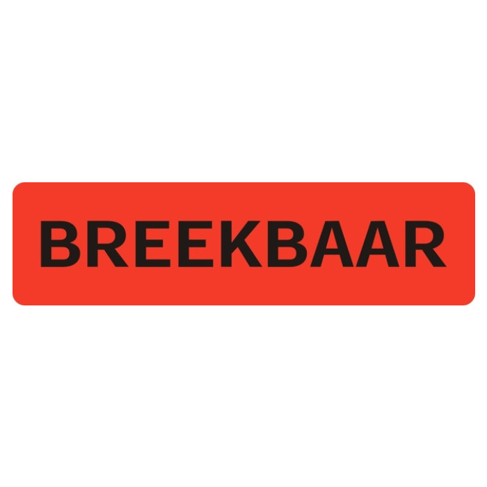 Waarschuwingsetiket IEZZY breekbaar 75mmx20mm 500 stuks