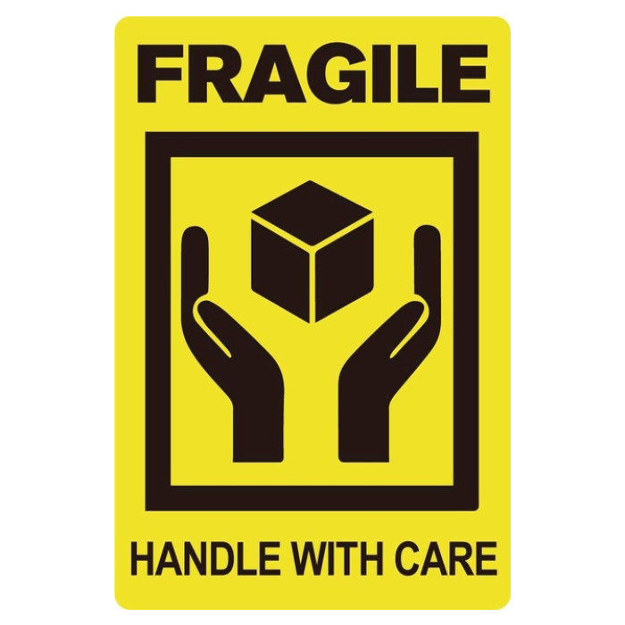 Waarschuwingsetiket IEZZY fragile handle with care 50,8mmx76,2mm 200st