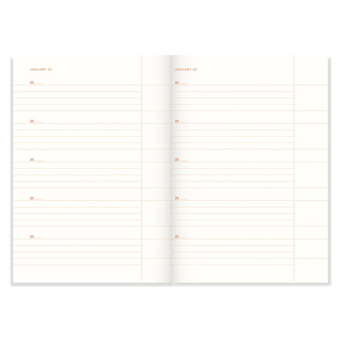 Dagboek A-Journal One Line A Day Linen lijn