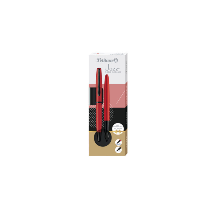 Schrijfset Pelikan Jazz Noble Elegance K36+P36 medium red