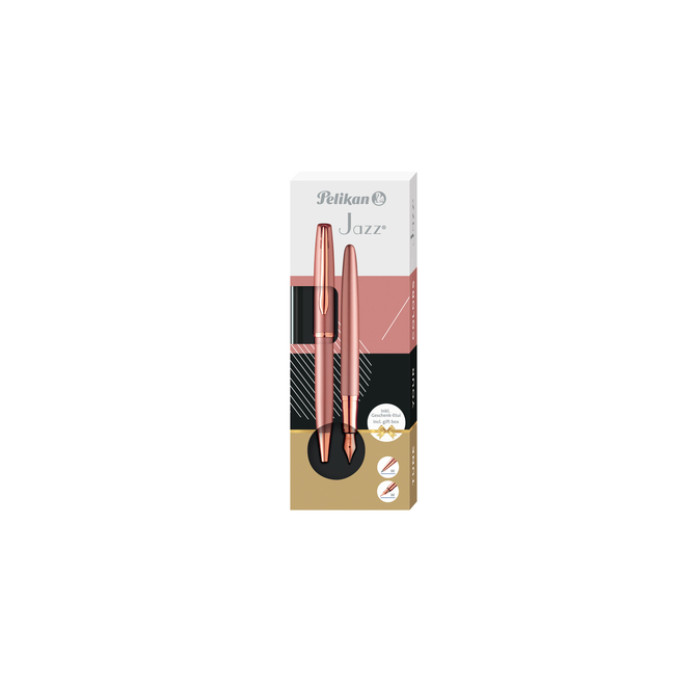 Schrijfset Pelikan Jazz Noble Elegance K36+P36 medium rose