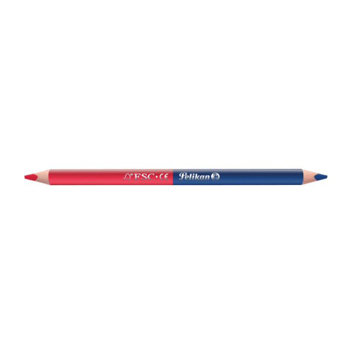 Potlood Pelikan 3mm rood/blauw