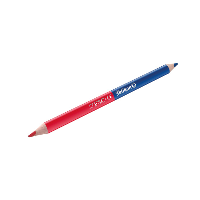 Potlood Pelikan 3mm rood/blauw