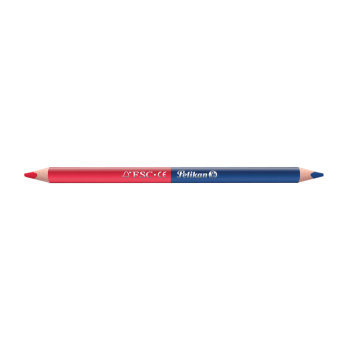 Potlood Pelikan 3mm rood/blauw 2 stuks