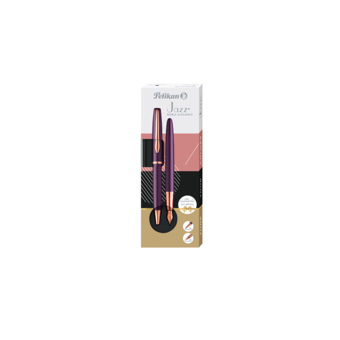 Schrijfset Pelikan Jazz Noble Elegance K36+P36 medium viola