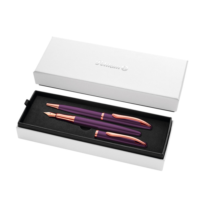 Schrijfset Pelikan Jazz Noble Elegance K36+P36 medium viola