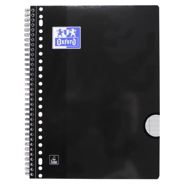 Collegeblok Oxford School A4+ lijn 23-gaats 160 pagina's 80gr voordeelpak assorti 3 stuks